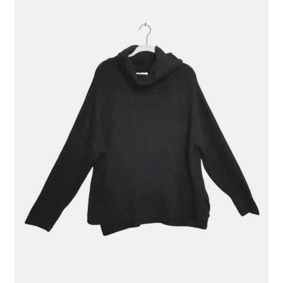 Miracle U.S.A. Women's Relaxed Turtleneck Knit Sweater in Black - Sz XS/S - NWT - Picture 1 of 5